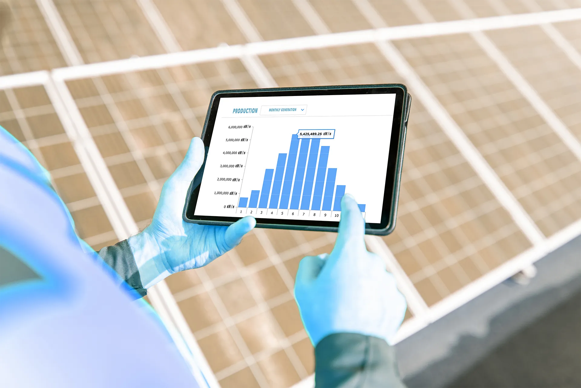 Solar panel maintenance and cleaning by Blueprint Home Services