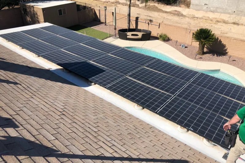 Combined solar and roofing project by Blueprint Home Services