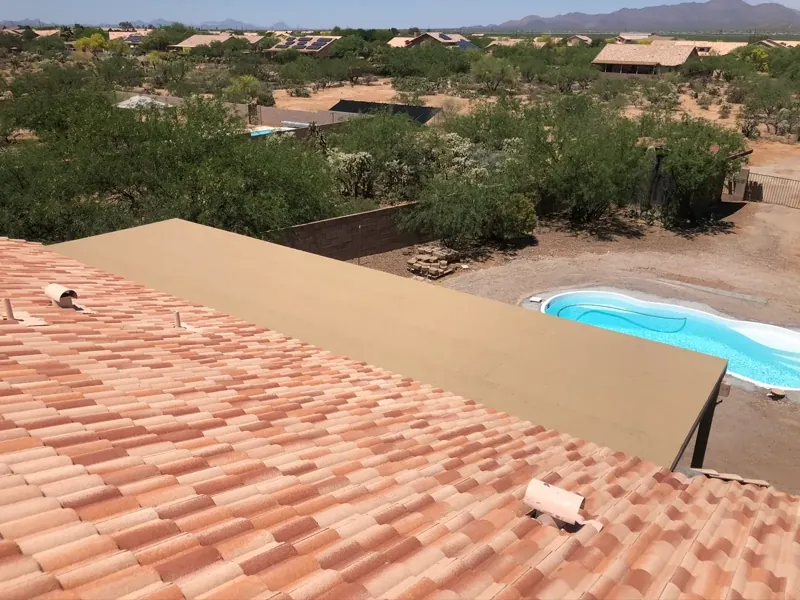 Tile roof installation in Tucson, AZ by Blueprint Home Services
